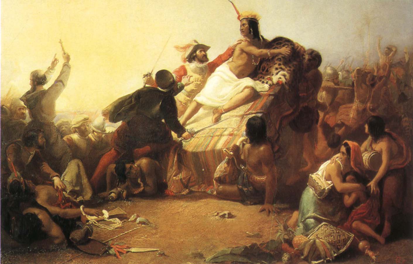 Pizarro Seizing the Inca of Peru